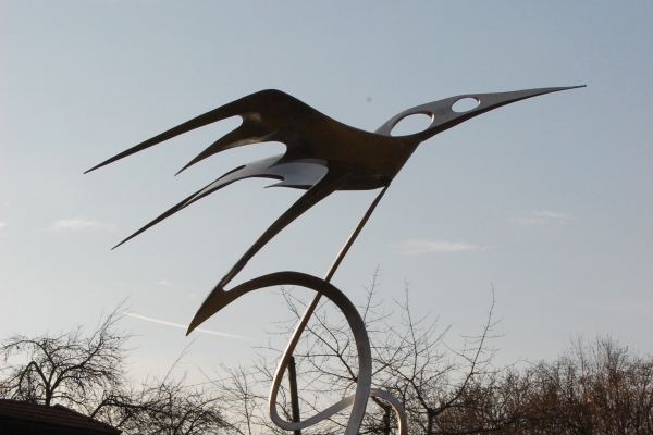 Skulptur, Edelstahl, sculpture stainless steel 