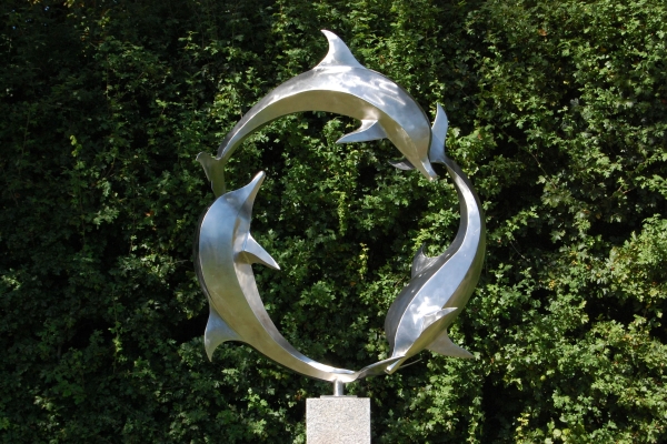 Skulptur Edelstahl, sculpture stainless steel