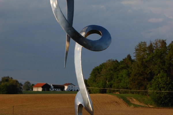 Skulptur, Edelstahl, sculpture stainless steel 