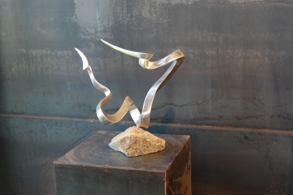 Skulptur, Edelstahl, sculpture stainless steel r