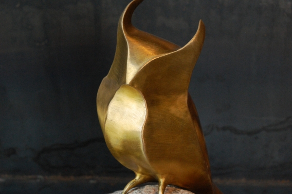 Skulptur Tombak sculpture brass