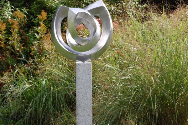 Skulptur Edelstahl, sculpture stainless steel