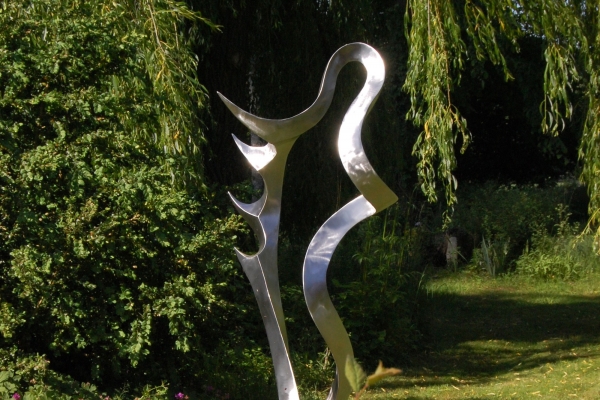 Skulptur, Edelstahl, sculpture stainless steel 