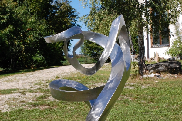 Skulptur Edelstahl, sculpture stainless steel