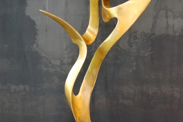 Skulptur Tombak sculpture brass